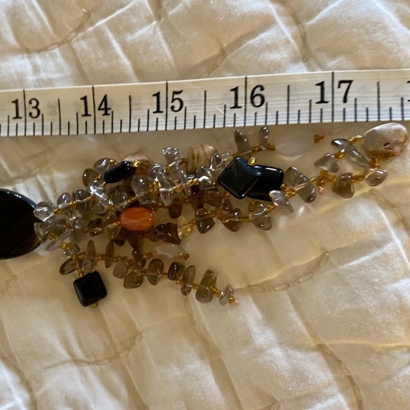 Semi-precious gem tassel necklace - Picture 5 of 5